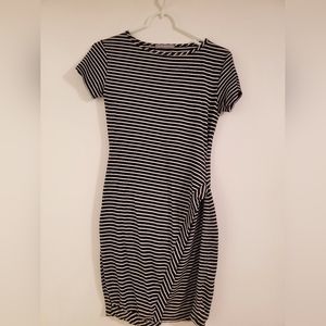 (buy one get one free) fitting black and white dress